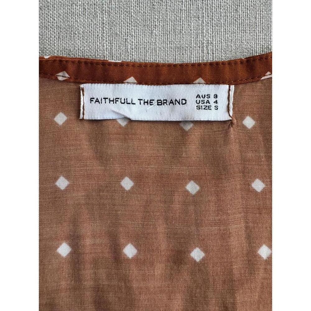 Faithfull the Brand Carmel Wrap Dress in Stefano US Size 4 - Picture 4 of 4